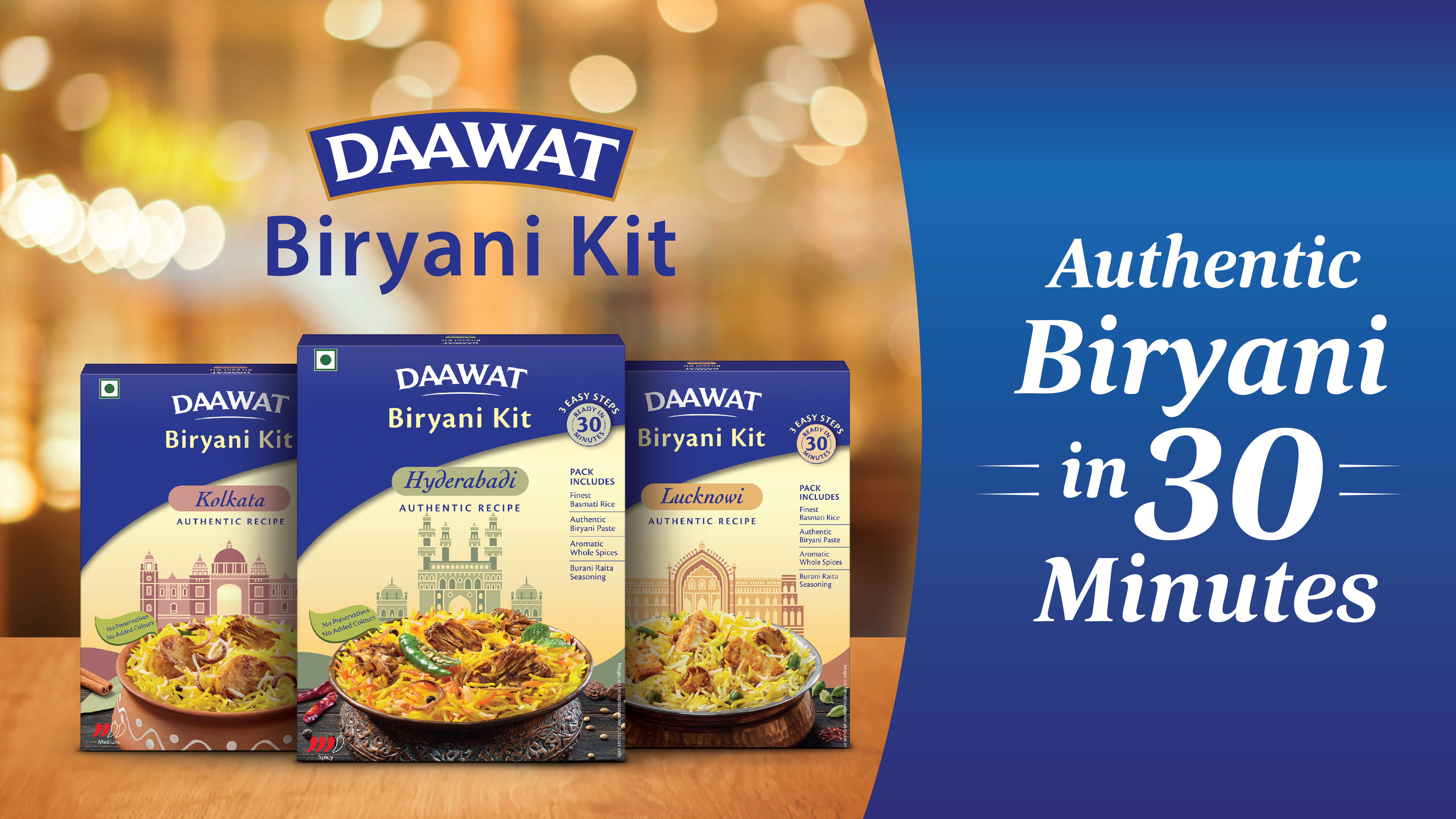 Daawat biryani kit banner image