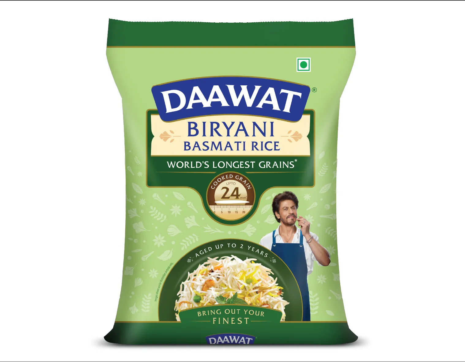 Daawat Rice packaging